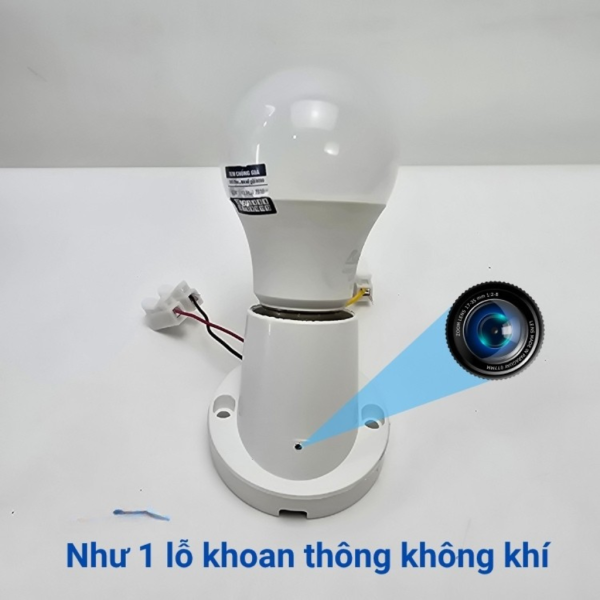Camera Nguỵ Trang Đuôi Bóng Đèn D1 4k - Xem Trực Tiếp Từ Xa Trên Điện Thoại Từ Xa - Ảnh 7