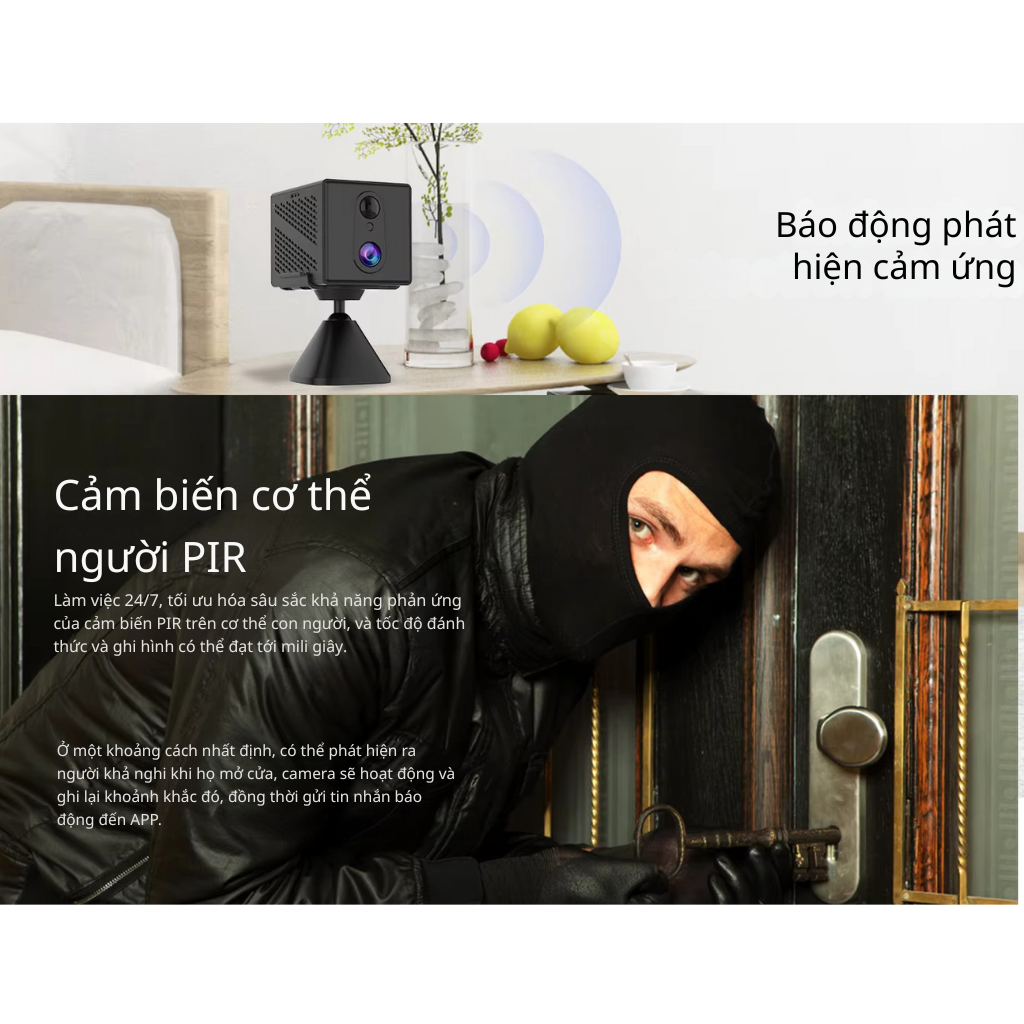 Camera Mini WiFi VSTARCAM CB70 3MP - Pin sử dụng lâu dài 7 Camera Mini WiFi VSTARCAM CB70 3MP - Pin sử dụng lâu dài - Ảnh 7