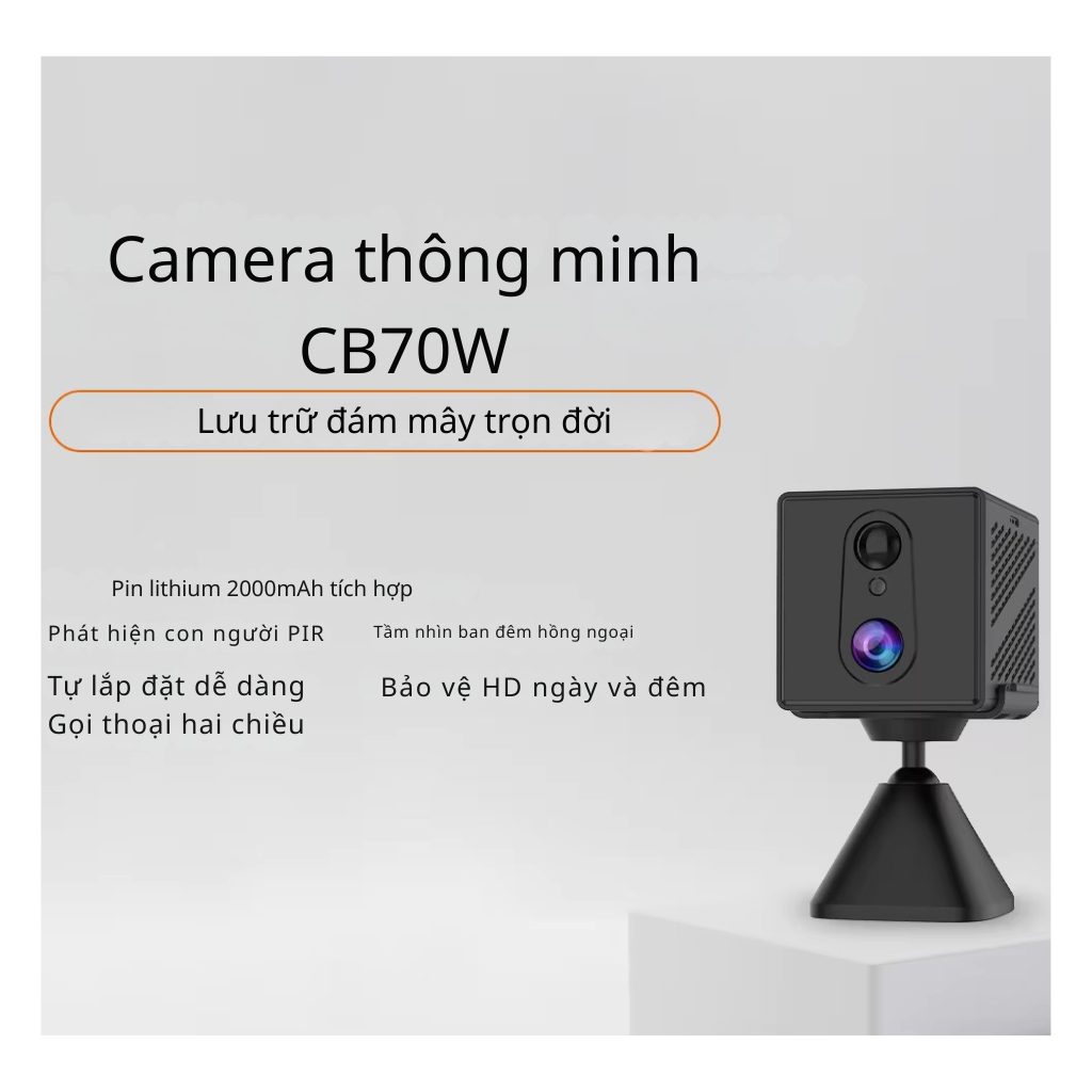 Camera Mini WiFi VSTARCAM CB70 3MP - Pin sử dụng lâu dài 3 Camera Mini WiFi VSTARCAM CB70 3MP - Pin sử dụng lâu dài - Ảnh 3